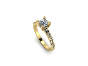 55 Female ring 3D Print Model
