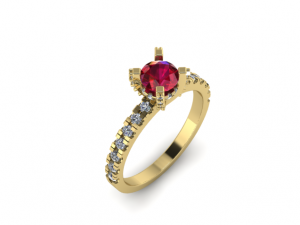 55 Female ring 3D 프린트 모델
