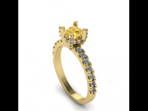 55 Female ring 3D 프린트 모델
