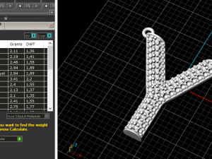 56 Pendant in the shape of the letter Y 3D Print Model