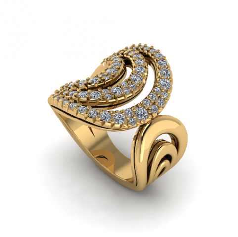 57 Set of earrings and ring Model do druku 3D .c4d .max .obj .3ds .fbx .stl .blend 