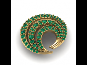57 Set of earrings and ring Model do druku 3D