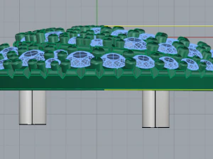 57 Set of earrings and ring 3D Print Model