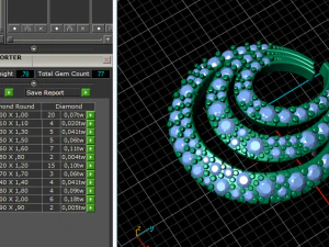 57 Set of earrings and ring 3D Print Model