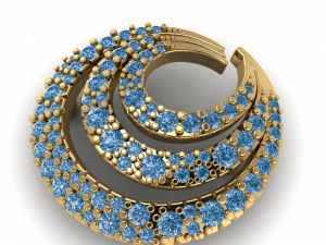 57 Set of earrings and ring Model do druku 3D