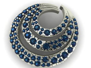 57 Set of earrings and ring Model do druku 3D