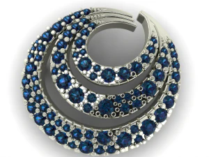 57 Set of earrings and ring 3D Print Model