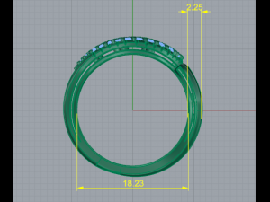 57 Set of earrings and ring Model do druku 3D