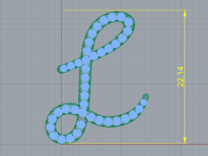 60 letter L Modello di stampa 3D