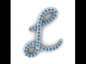 60 letter L Modello di stampa 3D