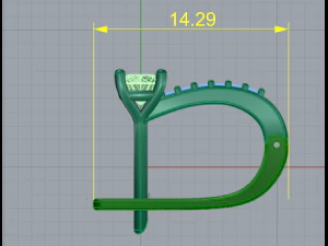 62 Earrings 3D Print Model