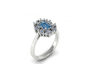 68 Beautiful female ring 3D Print Model