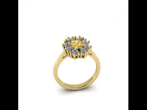 68 Beautiful female ring 3D Print Model