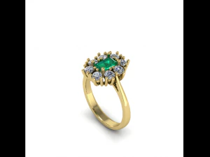 68 Beautiful female ring 3D Print Model