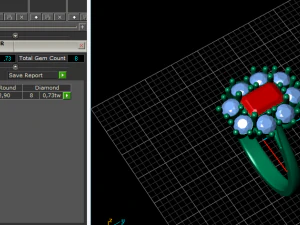 68 Beautiful female ring 3D Print Model