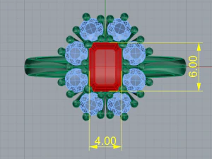 68 Beautiful female ring 3D Print Model