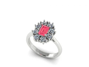 68 Beautiful female ring 3D Print Model