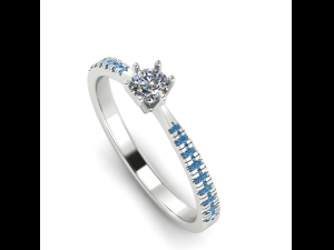 71 Beautiful female ring 3D Print Model