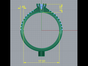 71 Beautiful female ring Modelo de Impressão 3D