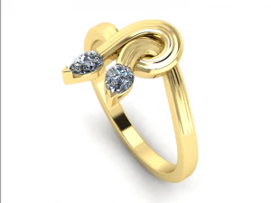 72 Female ring 3D Print Model