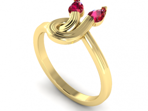 72 Female ring 3D-printmodel