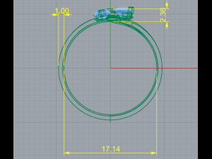 72 Female ring 3D-printmodel