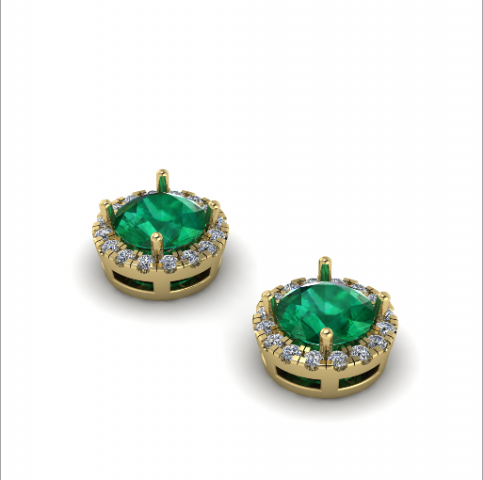 74 Earrings Model do druku 3D .c4d .max .obj .3ds .fbx .stl .blend