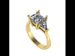 76 Female ring 3Dプリントモデル
