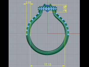 79 Female ring 3D Print Model