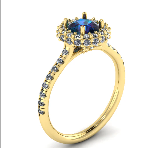80 Female ring 3D Print Model .c4d .max .obj .3ds .fbx .stl .blend 