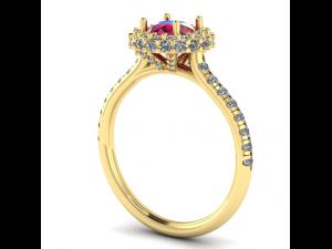 80 Female ring 3D Print Model