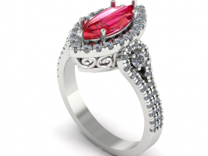 82 female ring 3D 打印模型