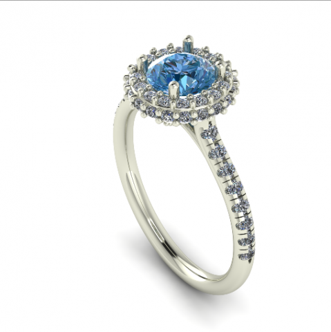 83 female ring 3D Print Model .c4d .max .obj .3ds .fbx .stl .blend 