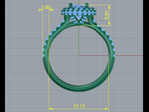 83 female ring 3D Print Model