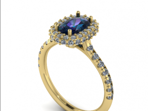 84 Beautiful female ring 3D Print Model