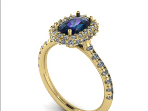 84 Beautiful female ring 3D Print Model