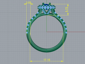84 Beautiful female ring 3D Print Model