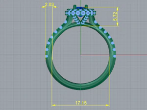 84 Beautiful female ring 3D Print Model