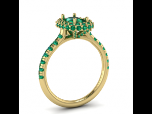 84 Beautiful female ring 3D Print Model