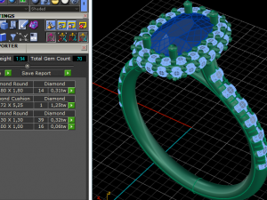 84 Beautiful female ring 3D Print Model