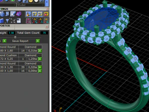 84 Beautiful female ring 3D Print Model