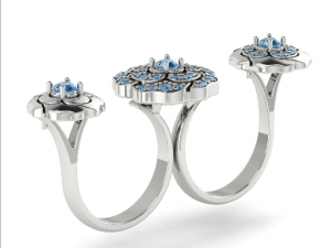 85 Two-finger ring 3D Print Model