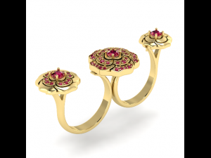 85 Two-finger ring 3D Print Model
