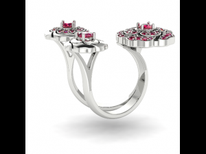 85 Two-finger ring 3D Print Model