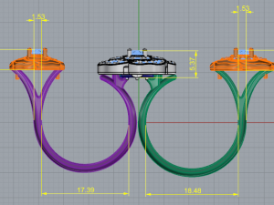 85 Two-finger ring 3D Print Model