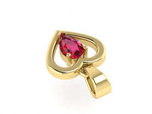 86 Heart pendant 3Dプリントモデル