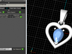 86 Heart pendant 3Dプリントモデル