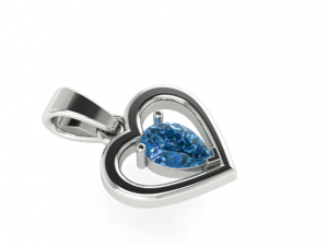 86 Heart pendant 3Dプリントモデル