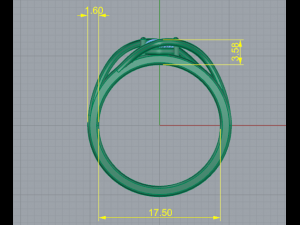 87 Ring 3D 프린트 모델