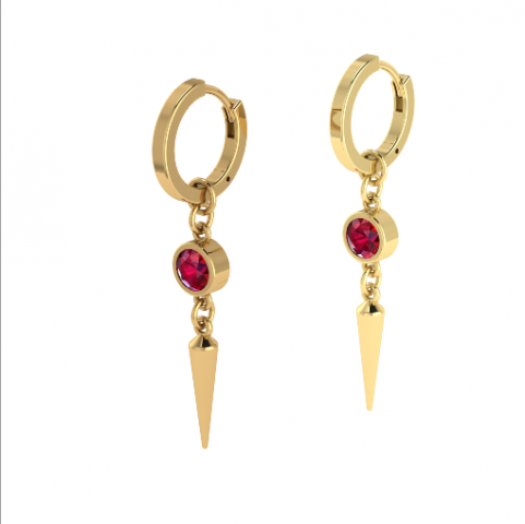 88 Earrings 3D Print Model .c4d .max .obj .3ds .fbx .stl .blend 